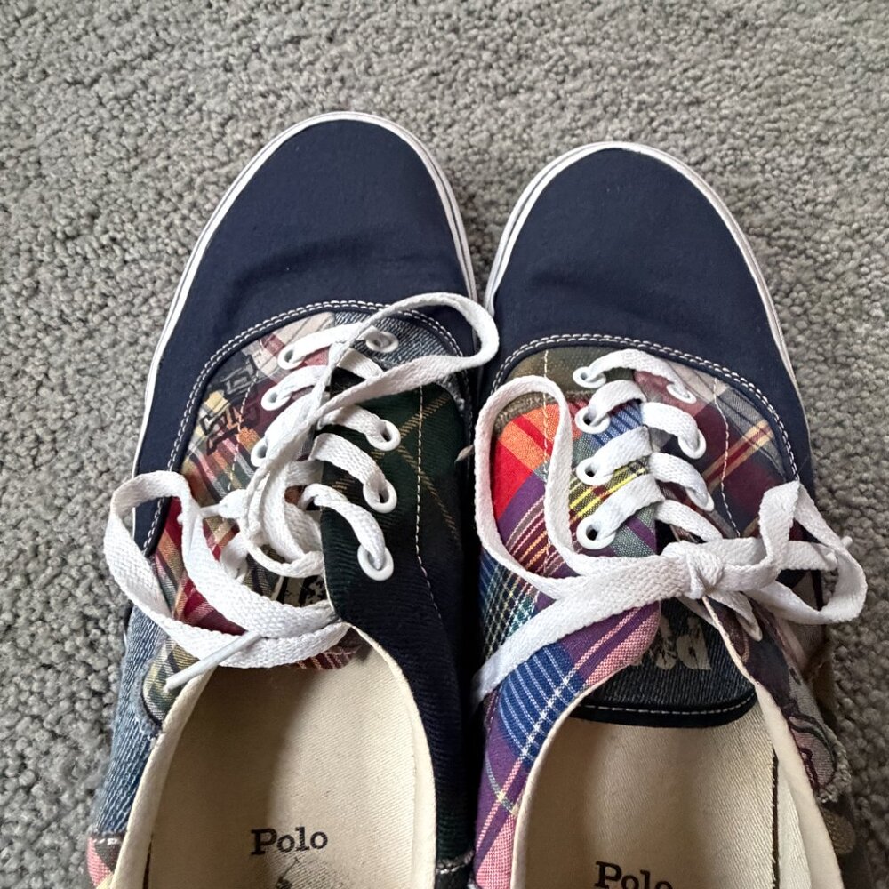 Polo Ralph Lauren Keaton Patchwork Sneakers Men's Size 13 -Skater Inspired -GUC - Picture 7 of 14